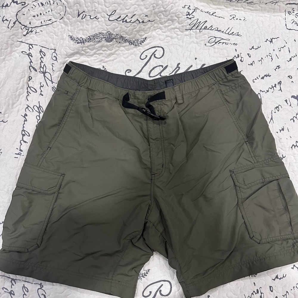 REI Forest Green UPF 50+ Cargo Shorts